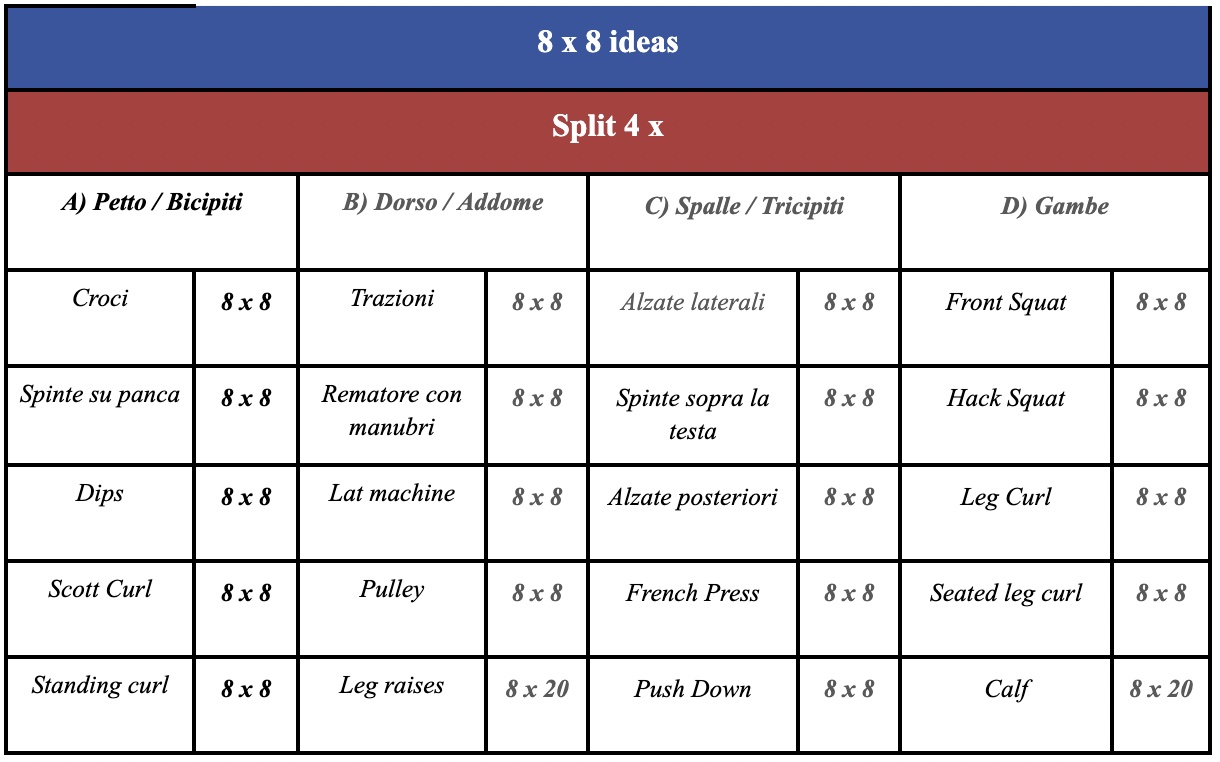 8 x 8 e la miniera d’oro di Vince Gironda 4